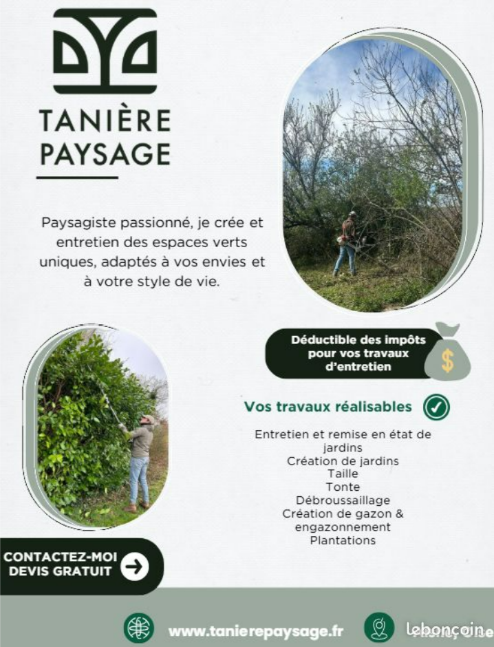 Tanière Paysage : Votre paysagiste de référence à Soissons et ses environs